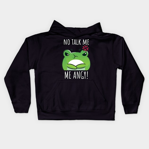 No Talk Me, I Am Angry! Kids Hoodie by Little Designer